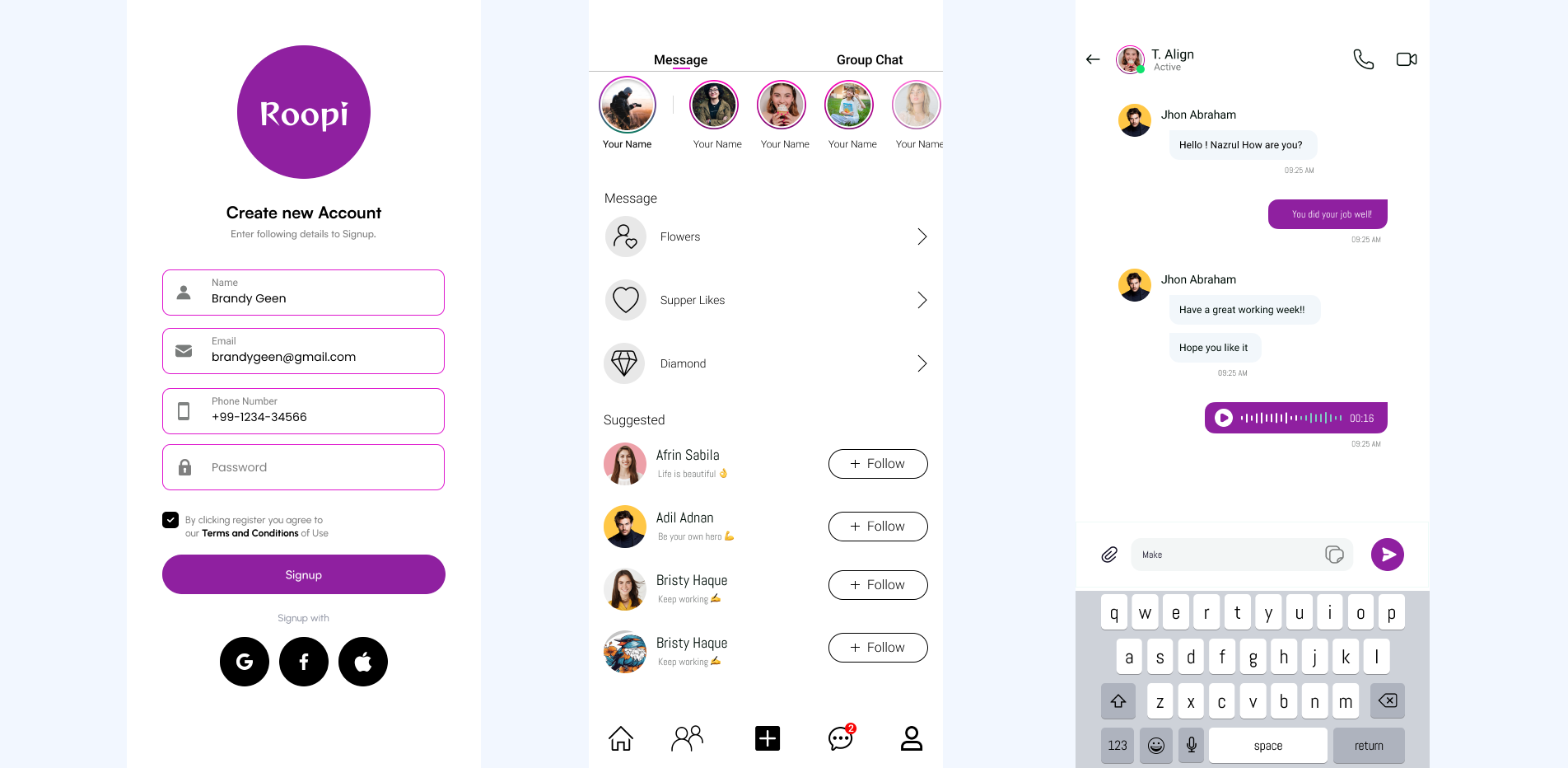 Roopi App